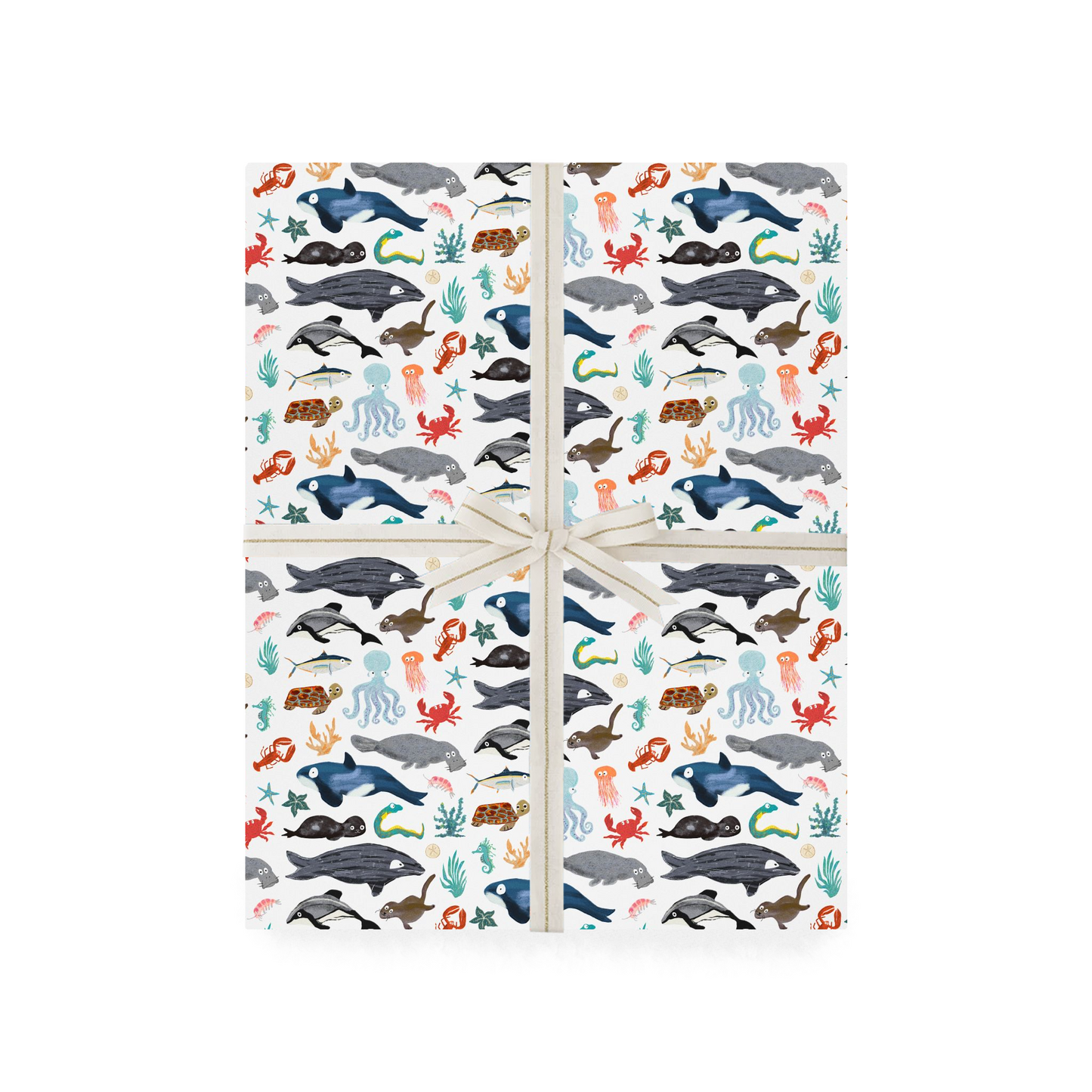 Sea Change: Ocean Animals Gift Wrap