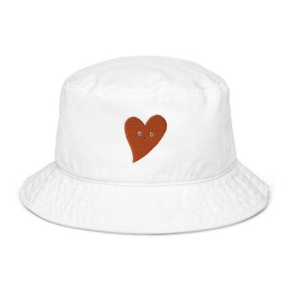 I Love You Heart Organic Bucket Hat