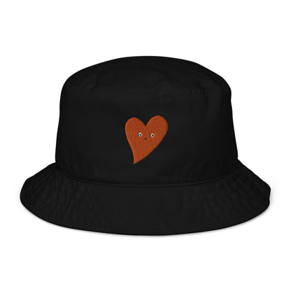 I Love You Heart Organic Bucket Hat