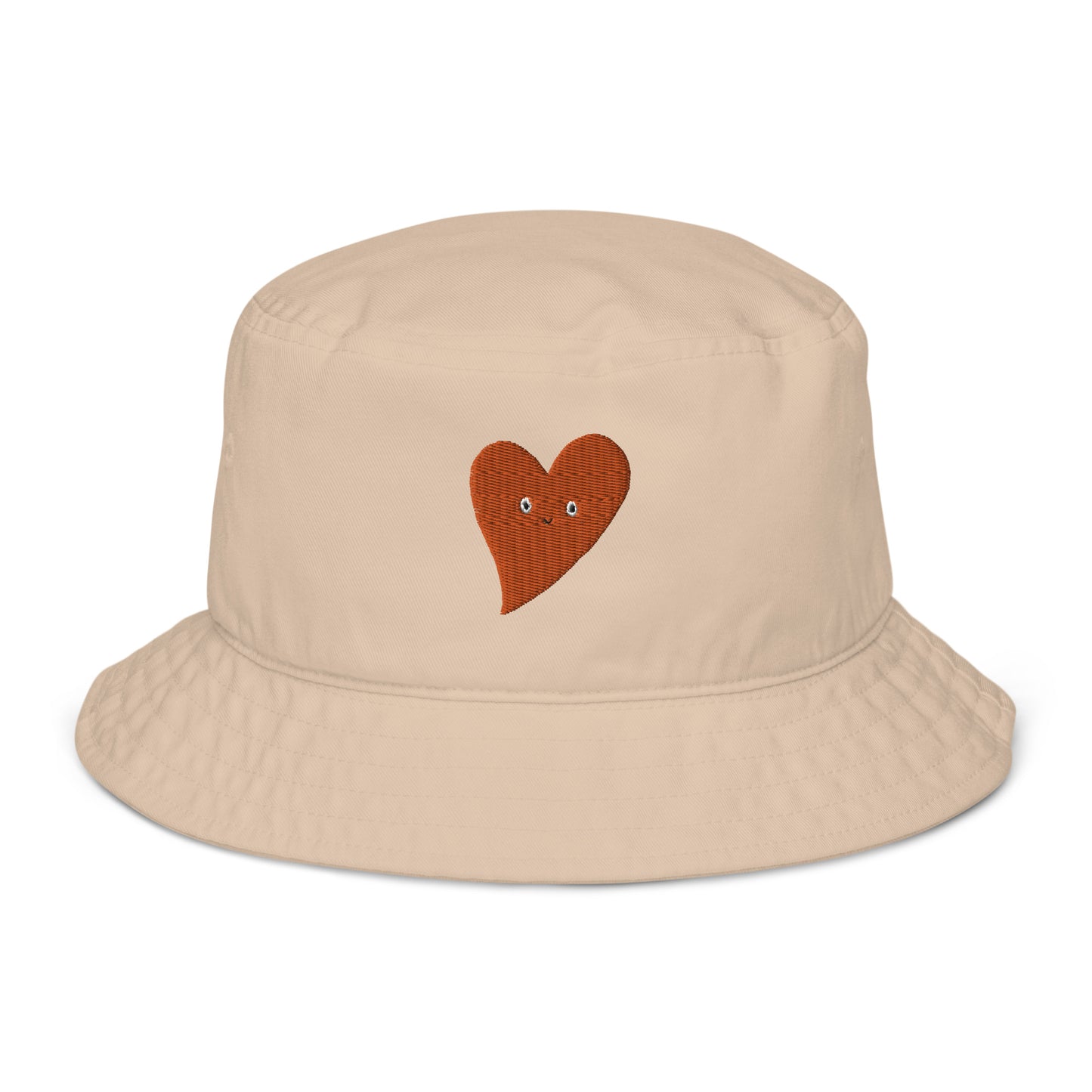 I Love You Heart Organic Bucket Hat