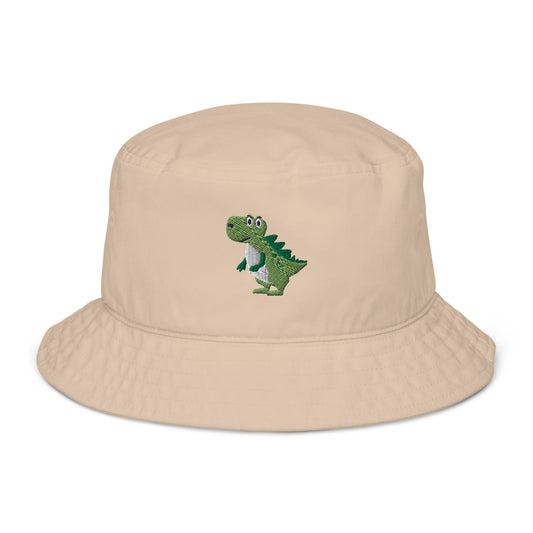 Angry Dino Organic Bucket Hat