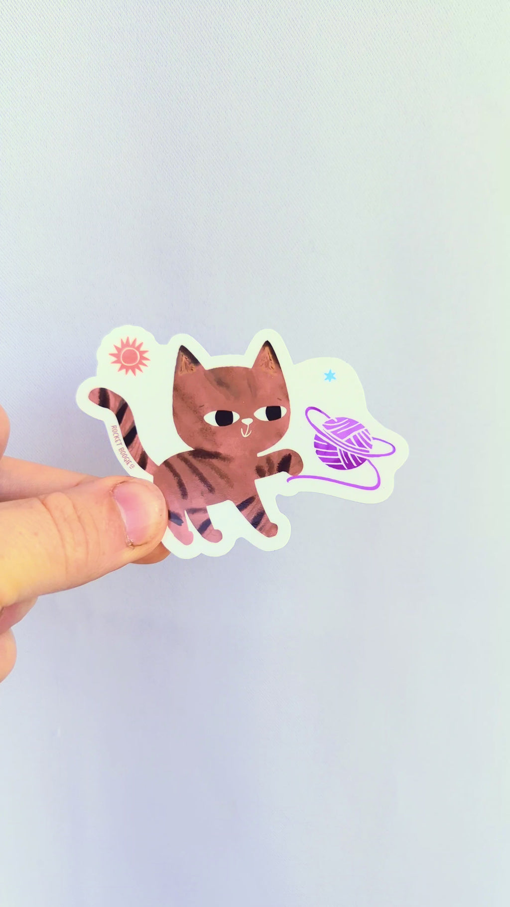 Space Kitty Three Sticker