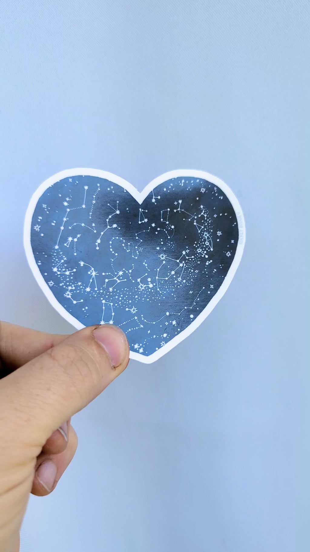 Constellation Heart Sticker