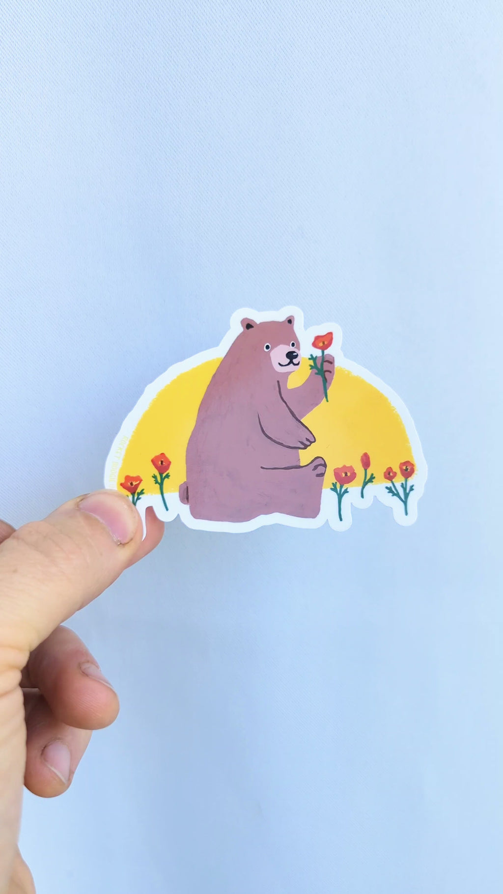Cali Bear Sticker