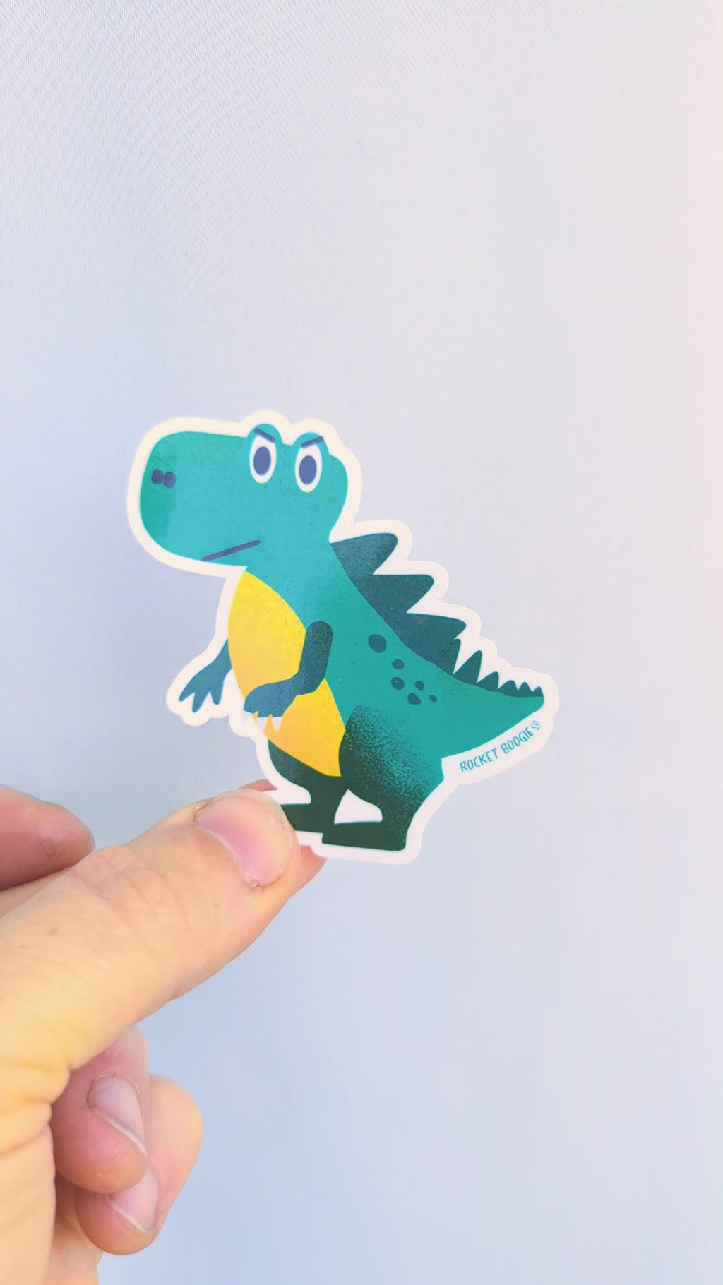 Angry Dino Sticker