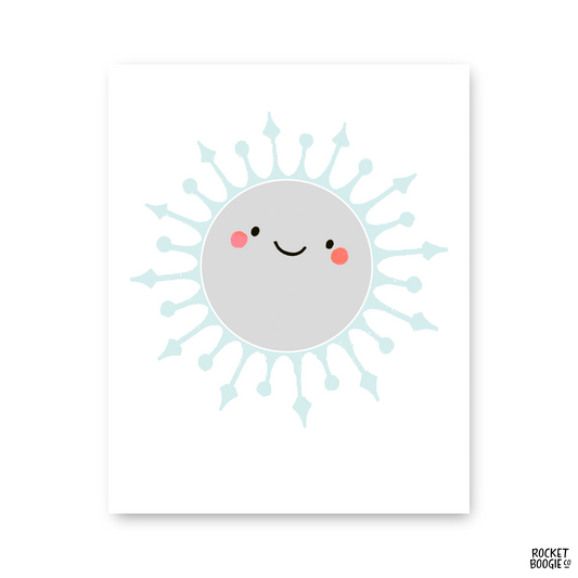 Happy Moon Print