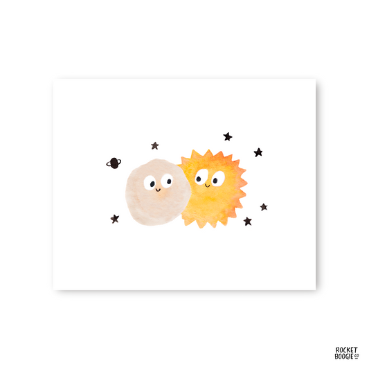 Sun + Moon Print