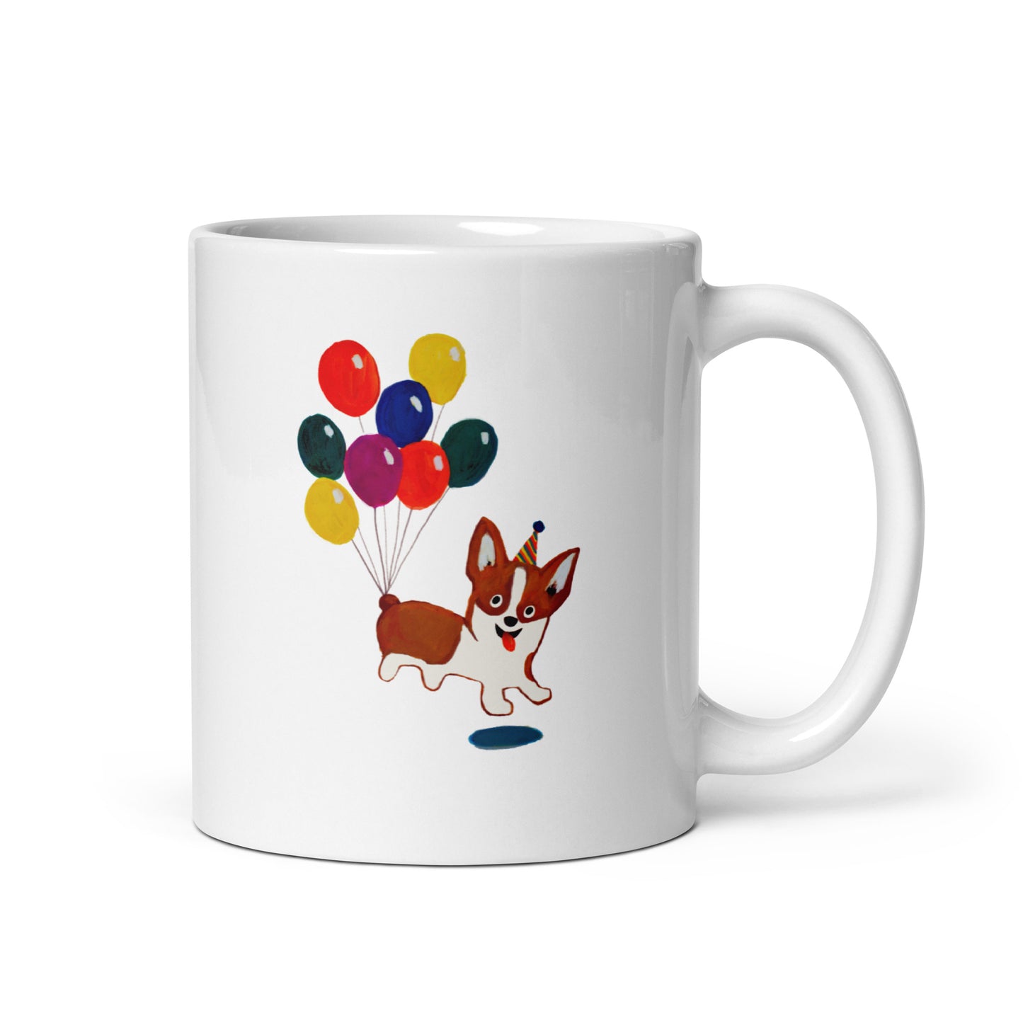 Corgi Balloon Mug