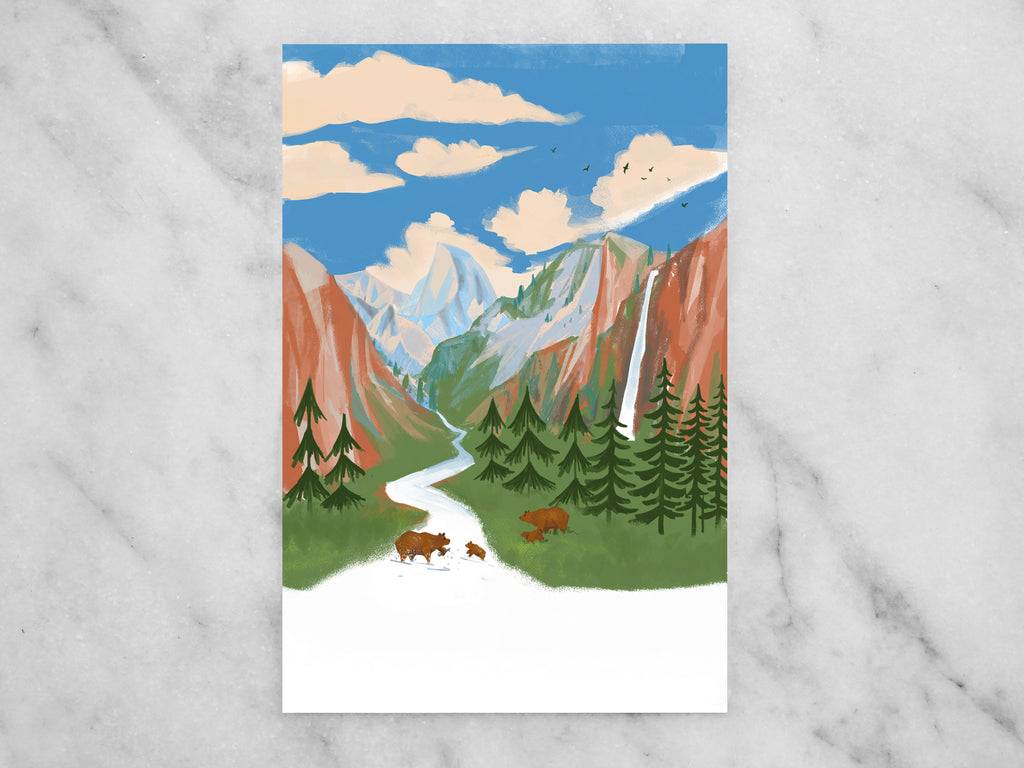 Yosemite Mini Print / Postcard