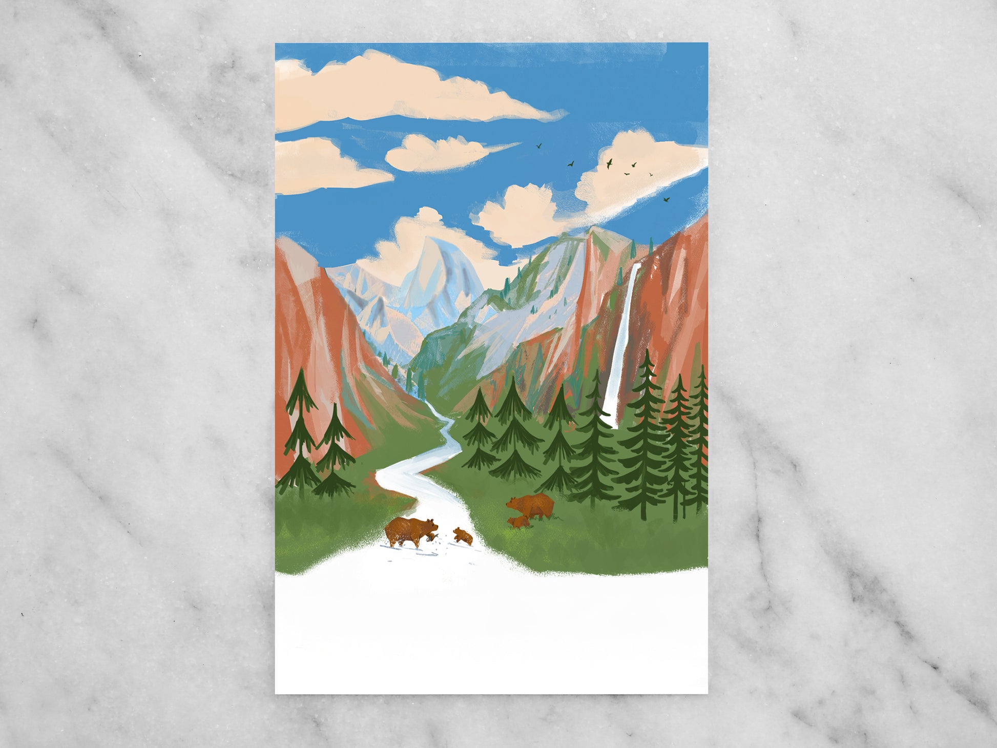Yosemite Mini Print / Postcard