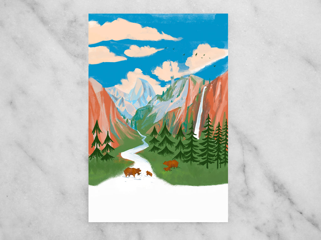 Yosemite Mini Print / Postcard